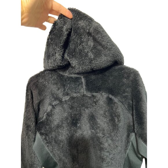 Patagonia Womens Black Fuzzy Full-Zip Hoodie Jacket Size M Polyester Warm & Soft - Picture 5 of 11